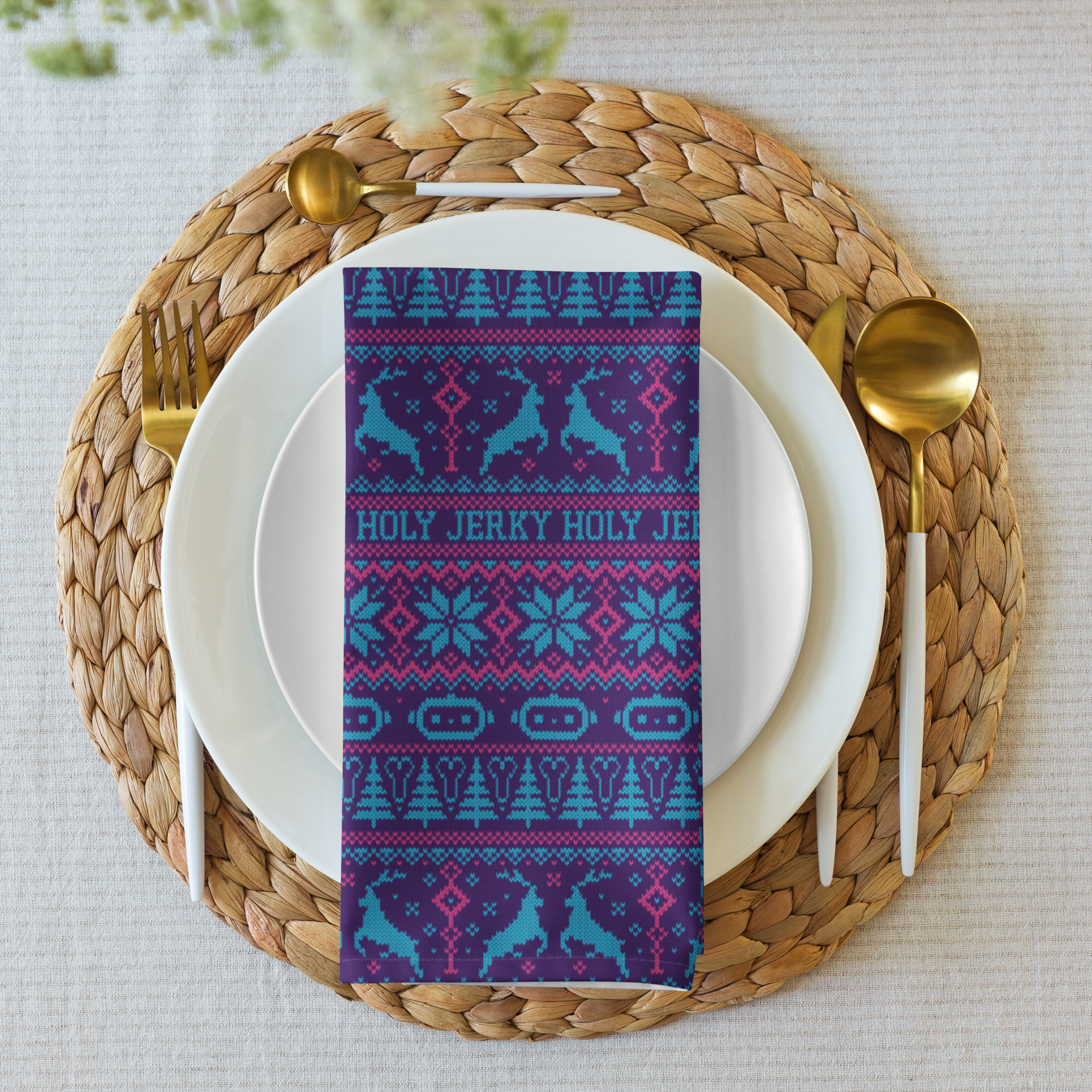 Holy Jerky Holidays Table Napkins
