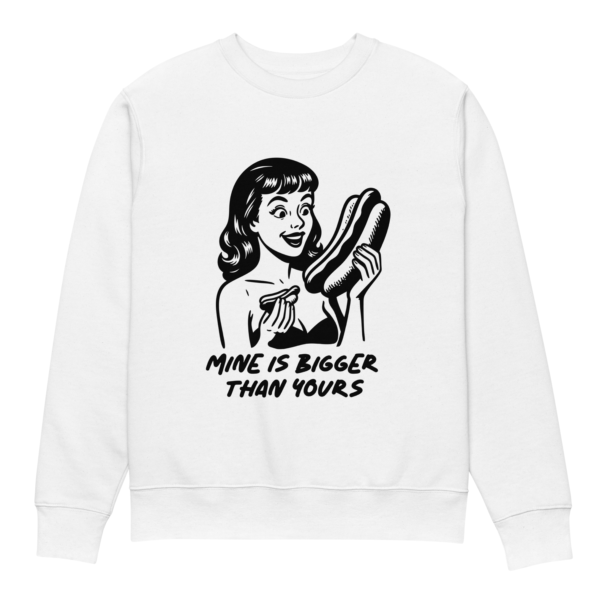 Mine Is Bigger Than Yours Crewneck Sweatshirt