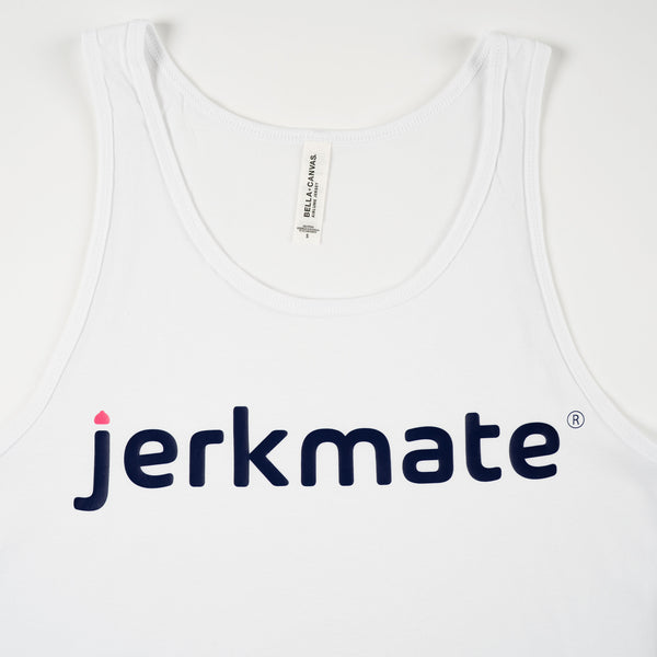 Jerkmate Men's White Tank Top